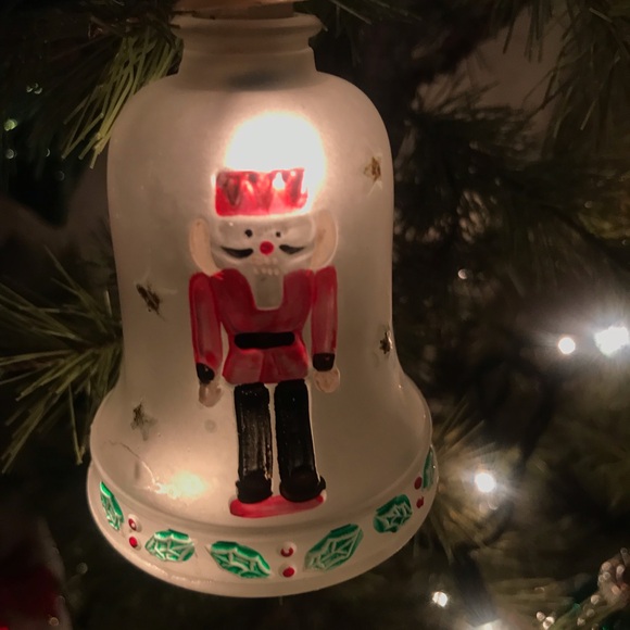 Vintage Old World Glass Christmas Bell Ornaments - Picture 1 of 6